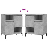 Buffet Gris béton 60x35x70 cm Bois d'ingénierie