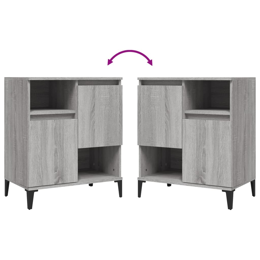 Buffet Sonoma gris 60x35x70 cm Bois d'ingénierie