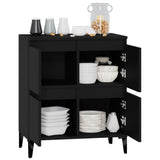 Buffet Noir 60x35x70 cm Bois d'ingénierie