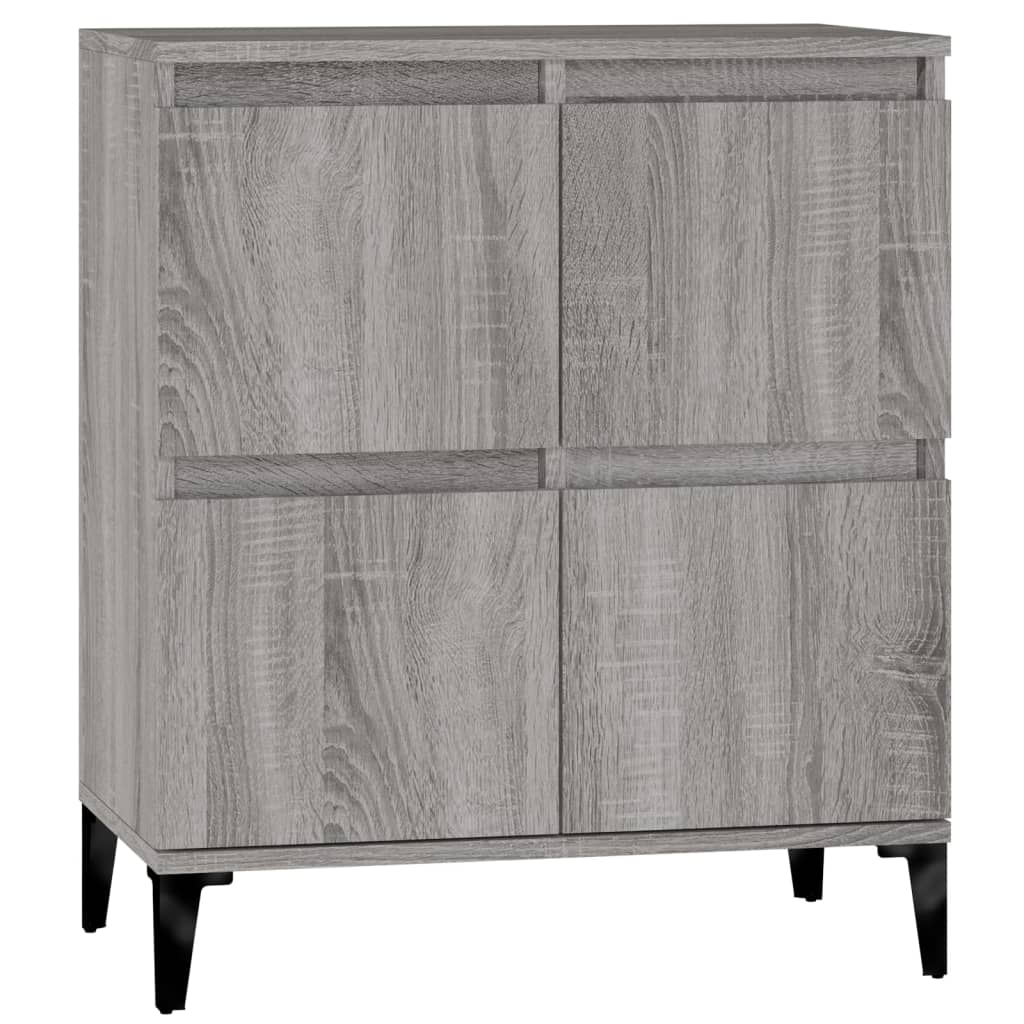 Sonoma graues Sideboard 60x35x70 cm Holzwerkstoff