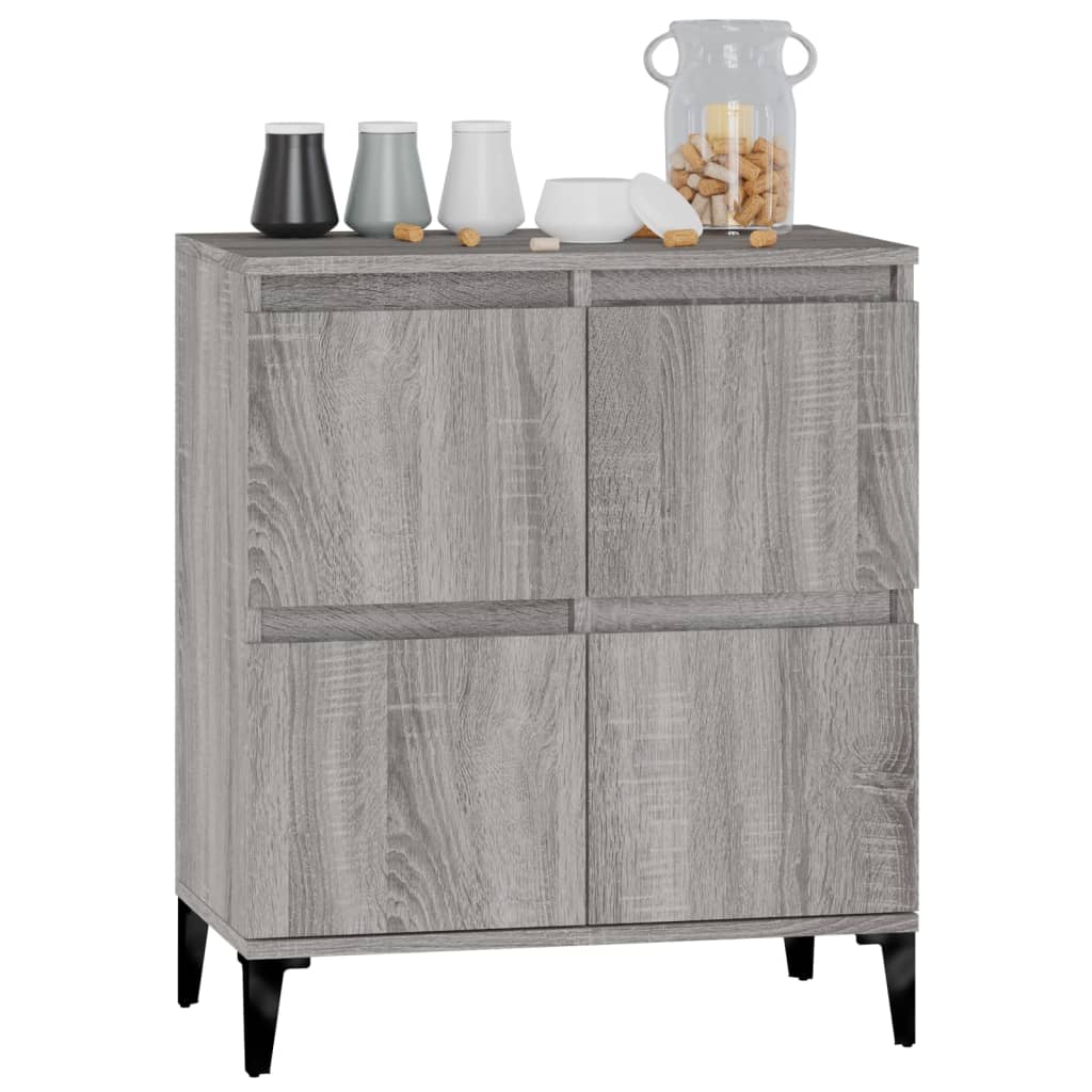 Sonoma graues Sideboard 60x35x70 cm Holzwerkstoff