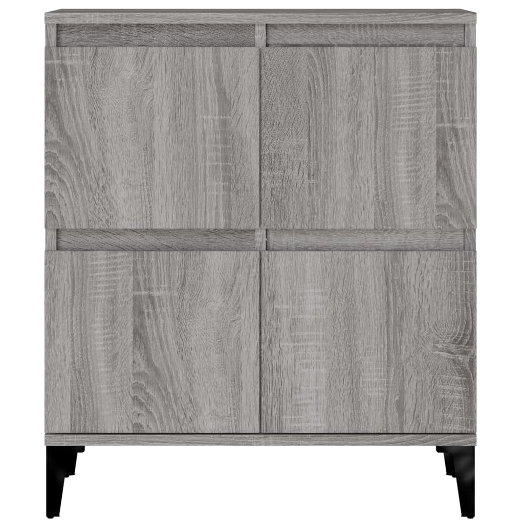 Sonoma graues Sideboard 60x35x70 cm Holzwerkstoff