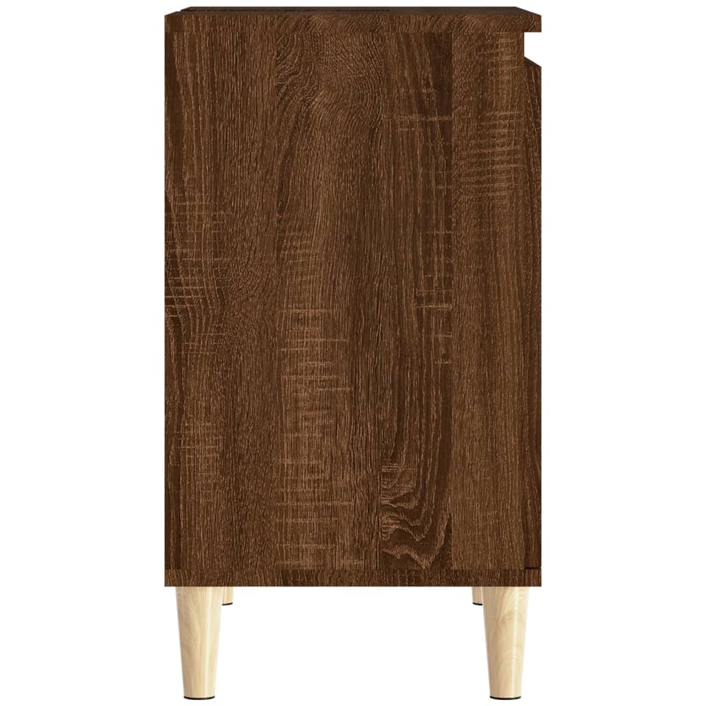 Meuble d'évier chêne marron 58x33x60 cm bois d'ingénierie