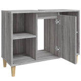 Meuble d'évier sonoma gris 80x33x60 cm bois d'ingénierie