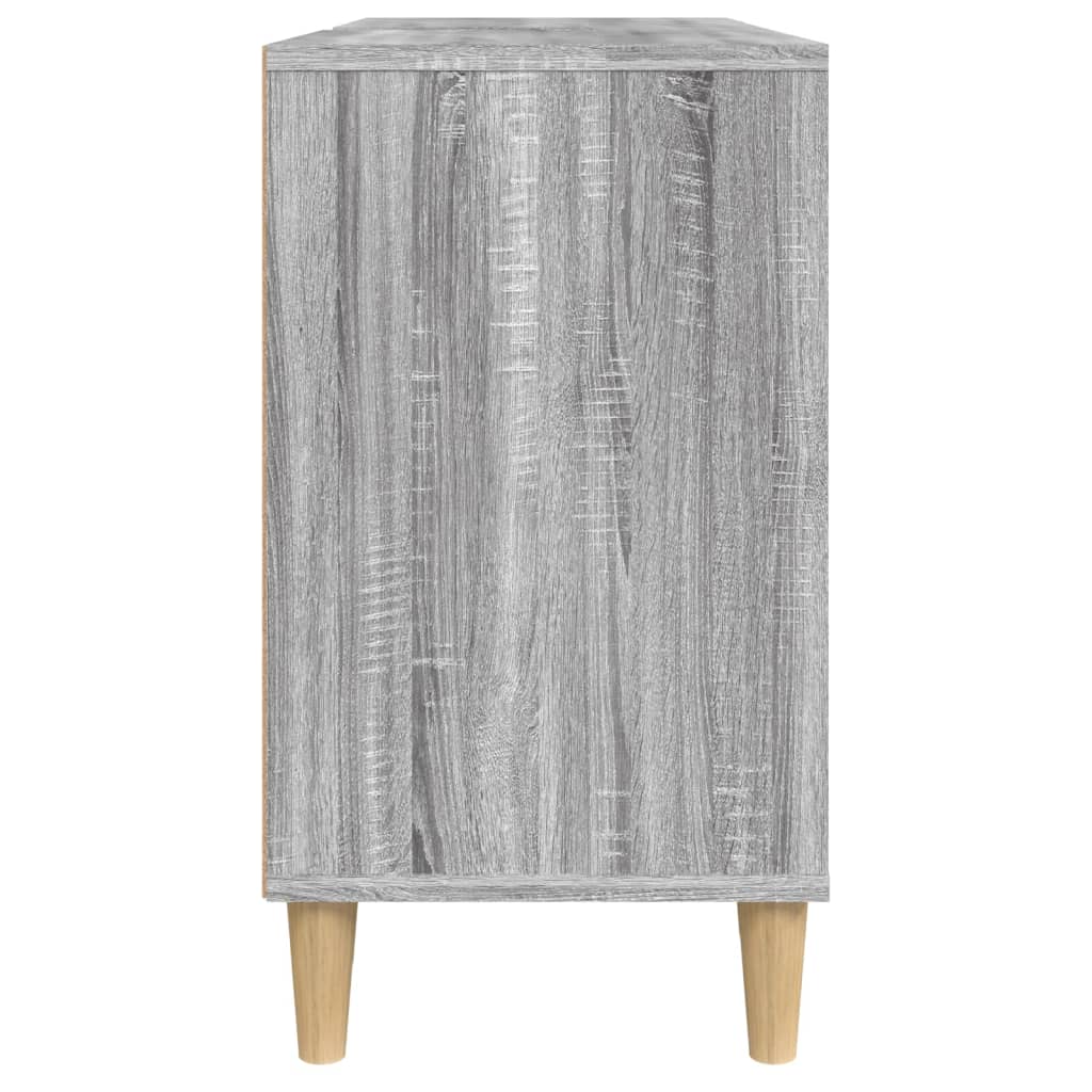 Meuble d'évier sonoma gris 80x33x60 cm bois d'ingénierie