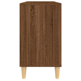 Meuble d'évier chêne marron 80x33x60 cm bois d'ingénierie