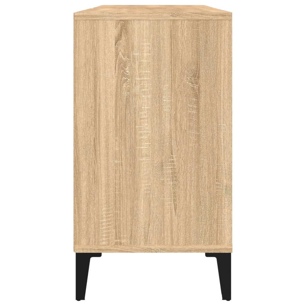 Meuble d'évier chêne sonoma 80x33x60 cm bois d'ingénierie