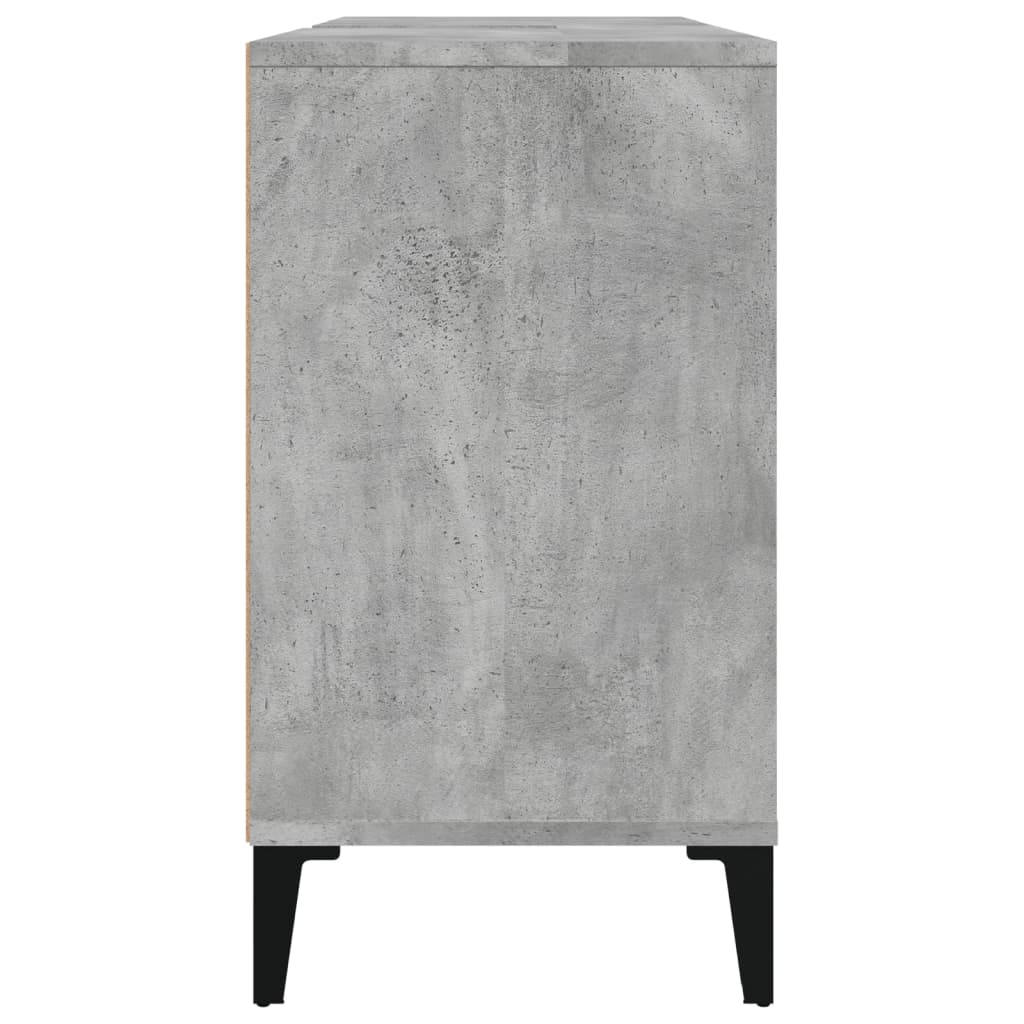 Meuble d'évier gris béton 80x33x60 cm bois d'ingénierie