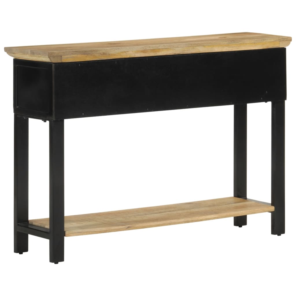 Console table 110x30x75 cm solid raw mango wood