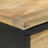 Table console 110x30x75 cm bois de manguier massif brut