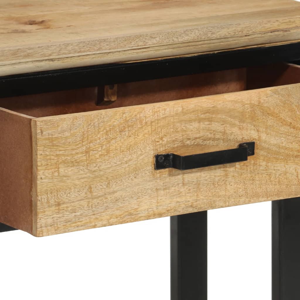 Console table 110x30x75 cm solid raw mango wood