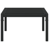 Table basse de jardin noir 60x60x35 cm acier