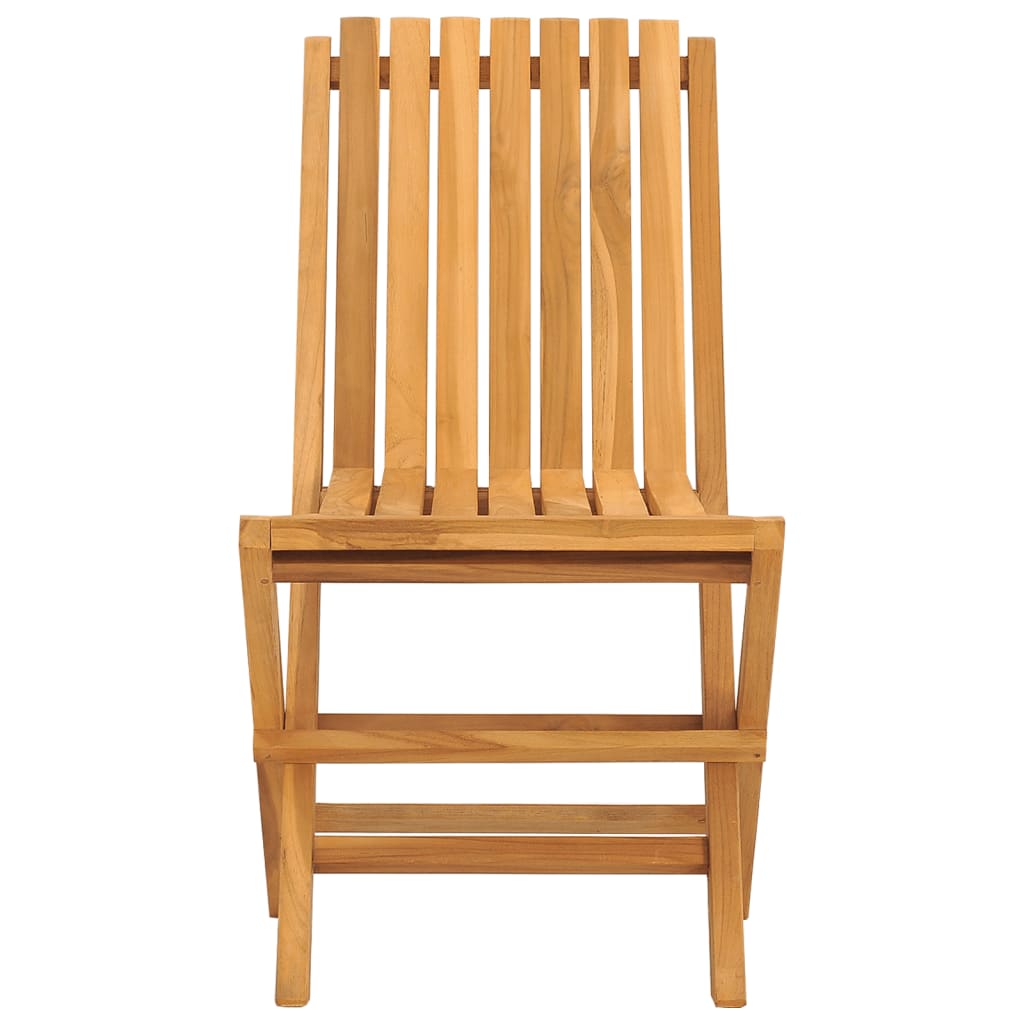 Chaises de jardin pliantes lot de 2 47x47x89cm bois massif teck