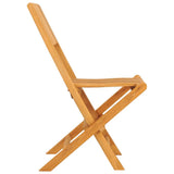 Folding garden chairs set of 2 47x61x90cm solid teak wood