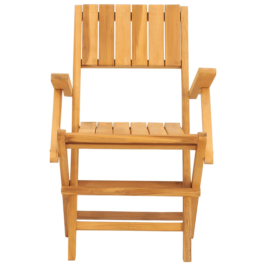 Chaises de jardin pliantes lot de 2 55x61x90cm bois massif teck