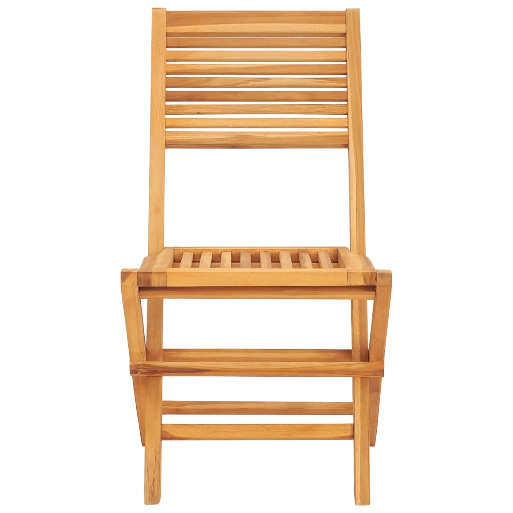 Chaises de jardin pliantes lot de 2 47x62x90cm bois massif teck