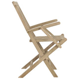 Chaises de jardin pliantes lot de 2 gris 56x61x89cm bois teck