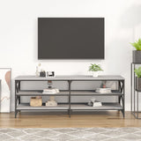 Meuble TV sonoma gris 140x40x50 cm bois d'ingénierie