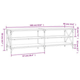 Meuble TV chêne sonoma 160x40x50 cm bois d'ingénierie