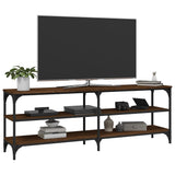 Meuble TV chêne marron 140x30x50 cm bois d'ingénierie