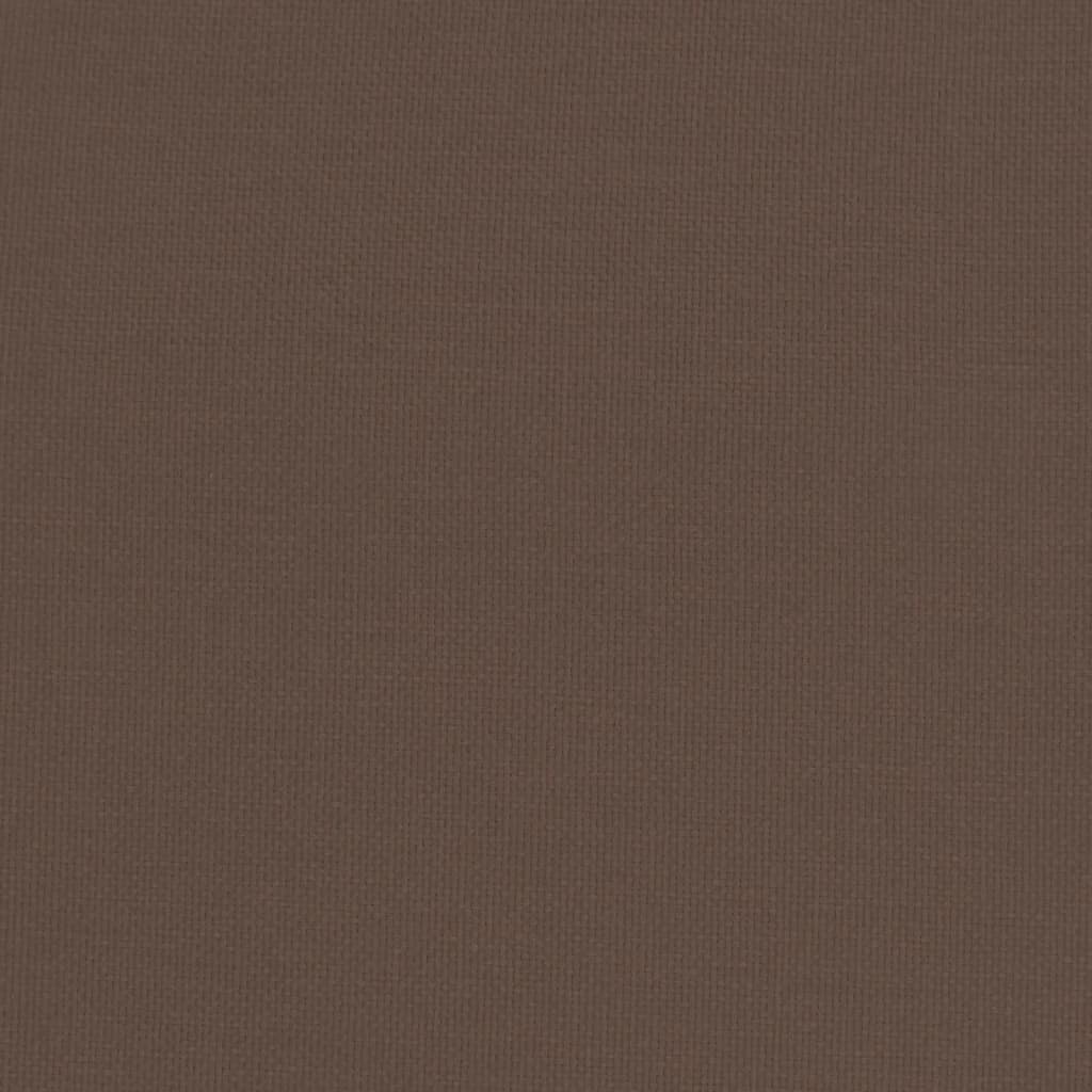 Repose-pied Marron foncé 51x41x40 cm Tissu