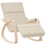 Chaise à bascule Crème Tissu