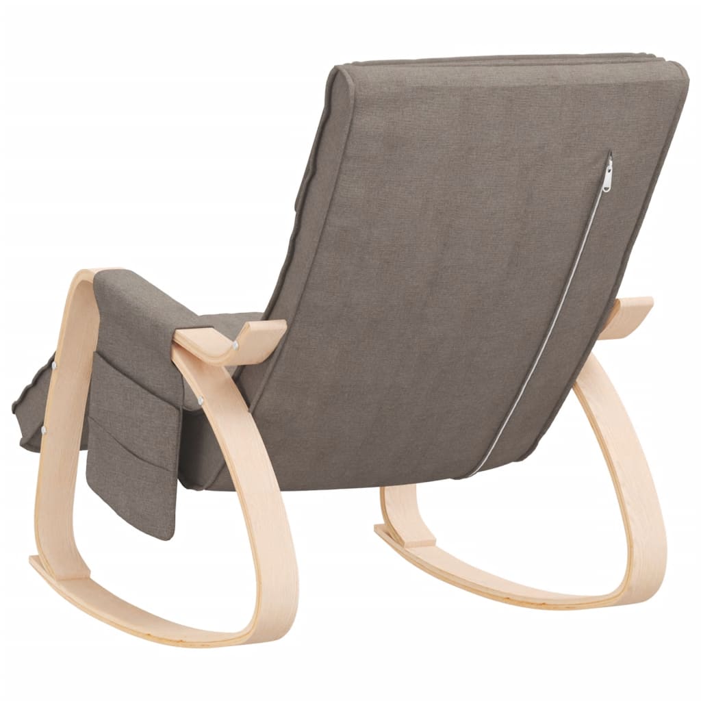 Chaise à bascule Taupe Tissu