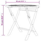 Ensemble à manger de jardin 5 pcs Bois de teck massif