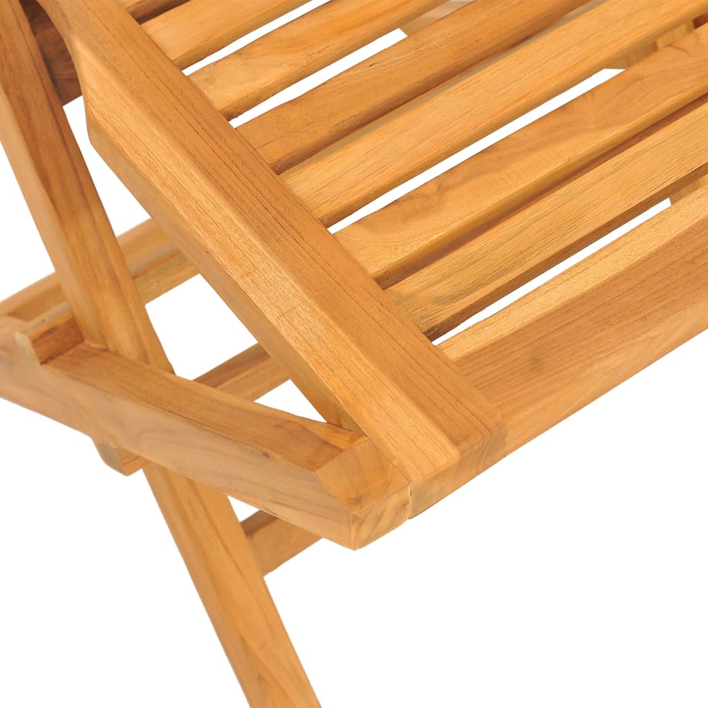 Chaises de jardin pliantes lot de 4 47x63x90cm bois massif teck