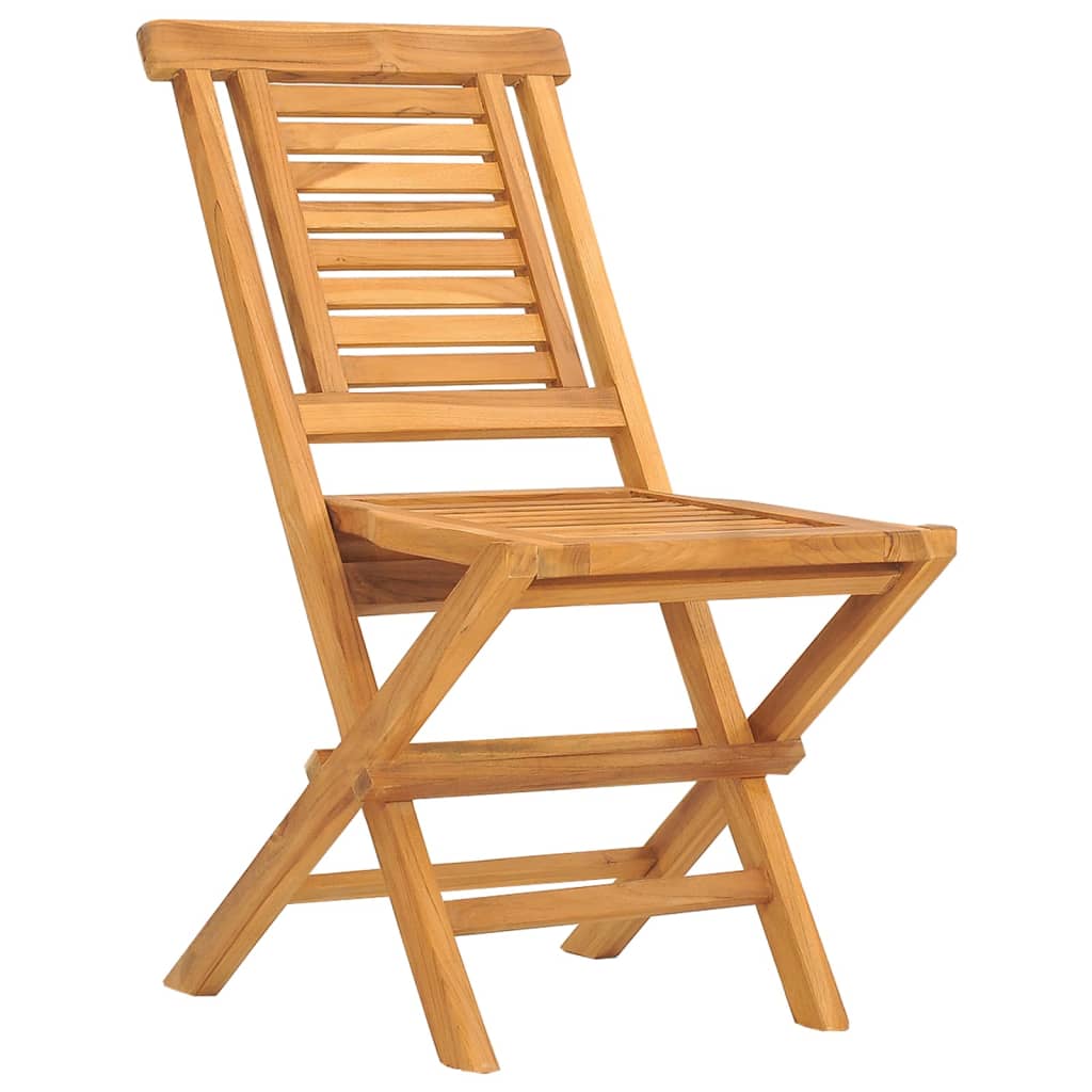 Chaises de jardin pliantes lot de 6 47x63x90cm bois massif teck