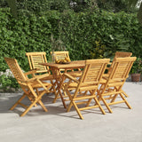 Chaises de jardin pliantes lot de 6 56x63x90cm bois massif teck