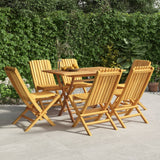 Chaises de jardin pliantes lot de 6 47x47x89cm bois massif teck