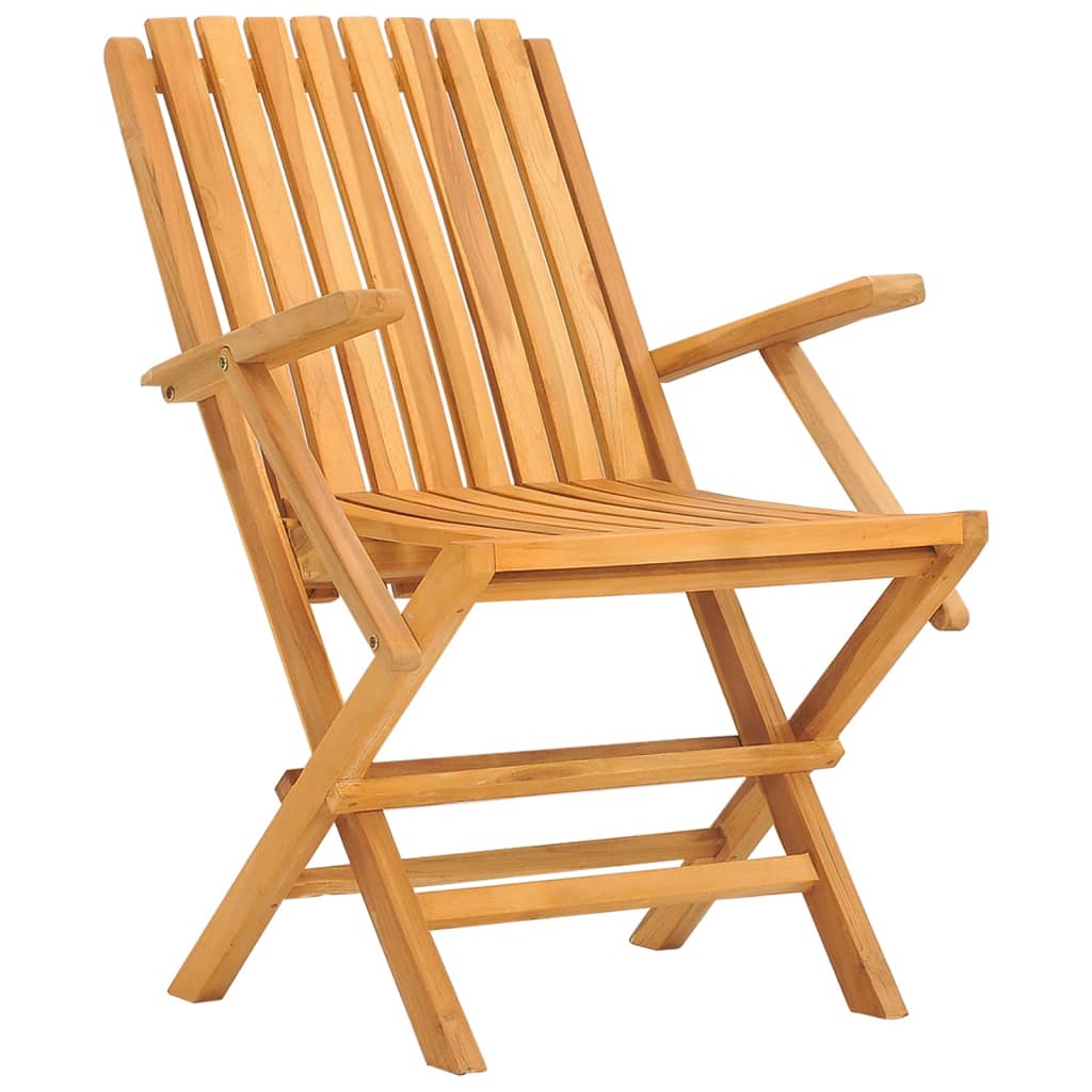 Chaises de jardin pliantes lot de 4 61x67x90cm bois massif teck