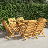 Chaises de jardin pliantes lot de 6 61x67x90cm bois massif teck