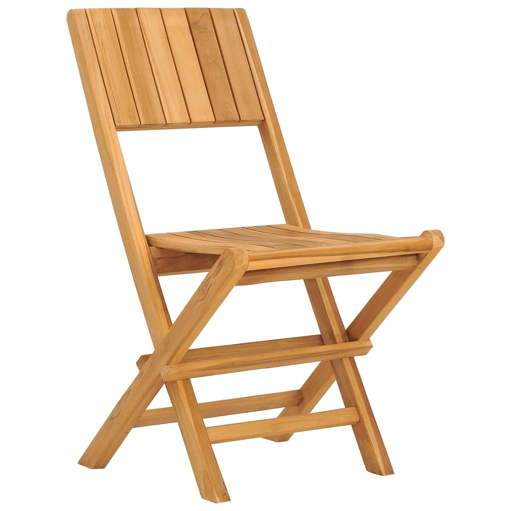 Chaises de jardin pliantes lot de 4 47x61x90cm bois massif teck