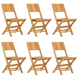 Chaises de jardin pliantes lot de 6 47x61x90cm bois massif teck