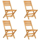 Chaises de jardin pliantes lot de 4 47x62x90cm bois massif teck