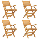 Chaises de jardin pliantes lot de 4 55x62x90cm bois massif teck