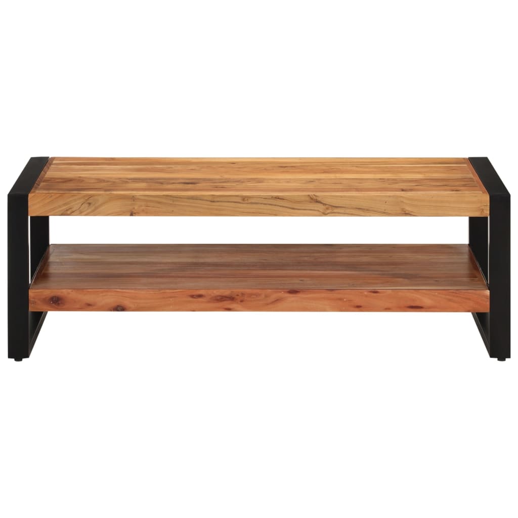 Table basse 120x55x40 cm bois massif d'acacia