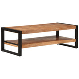 Table basse 120x55x40 cm bois massif d'acacia