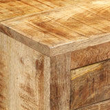 Buffet 80x30x65 cm bois de manguier brut massif