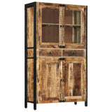 vidaXL Buffet 100x40x175 cm bois de manguier brut massif