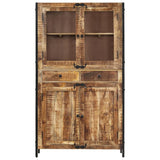 vidaXL Buffet 100x40x175 cm bois de manguier brut massif