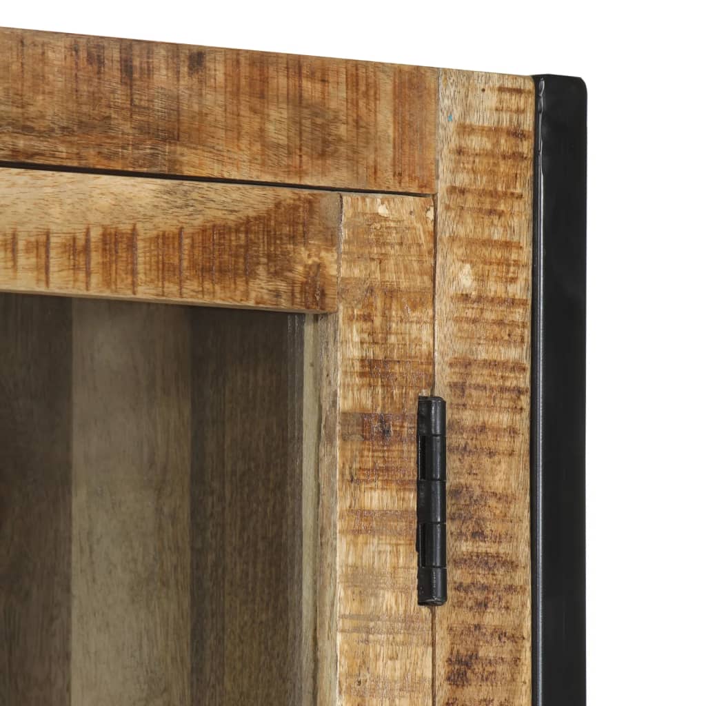 vidaXL Buffet 100x40x175 cm bois de manguier brut massif