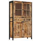 vidaXL Buffet 100x40x175 cm bois de manguier brut massif