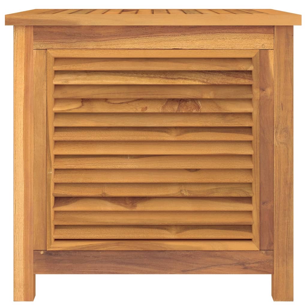 Boîte de rangement de jardin et sac 60x50x58cm bois massif teck