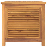 Boîte de rangement de jardin et sac 60x50x58cm bois massif teck