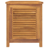 Boîte de rangement de jardin et sac 60x50x58cm bois massif teck