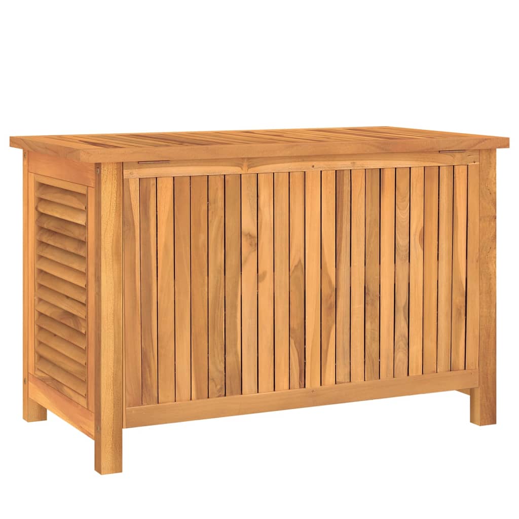 Boîte de rangement de jardin et sac 90x50x58cm bois massif teck