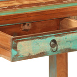 Console table 110x30x75 cm solid reclaimed wood